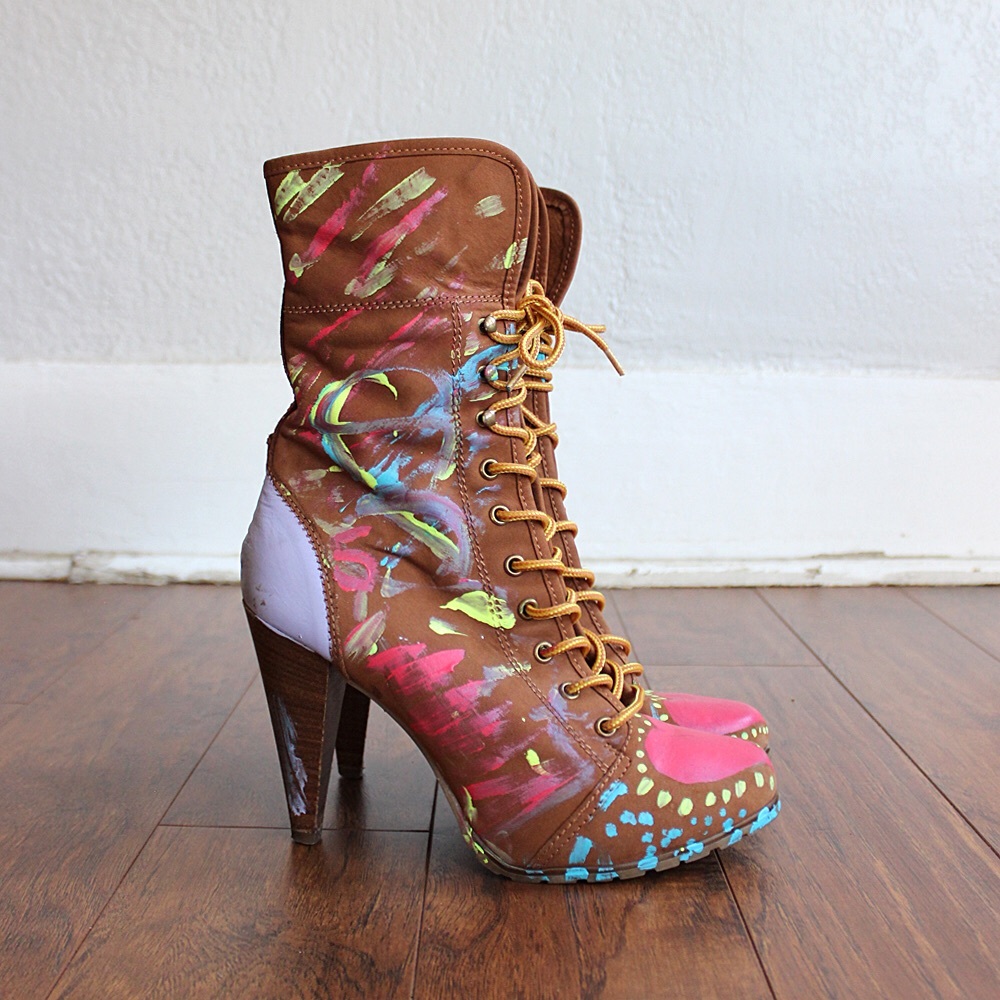 Steve Madden Painted Boots